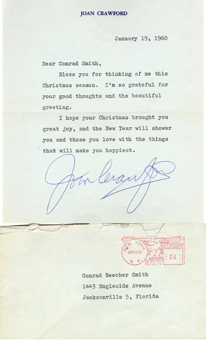 Joan Crawford autograph