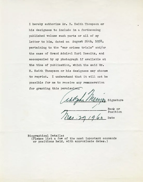 Adolphe Menjou autograph