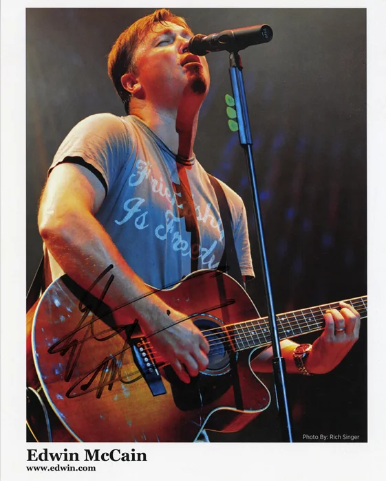 Edwin McCain autograph