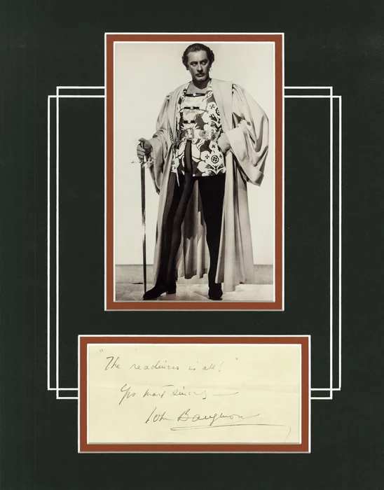 John Barrymore autograph