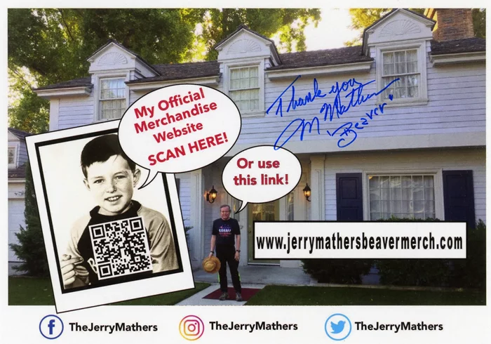Jerry Mathers autograph
