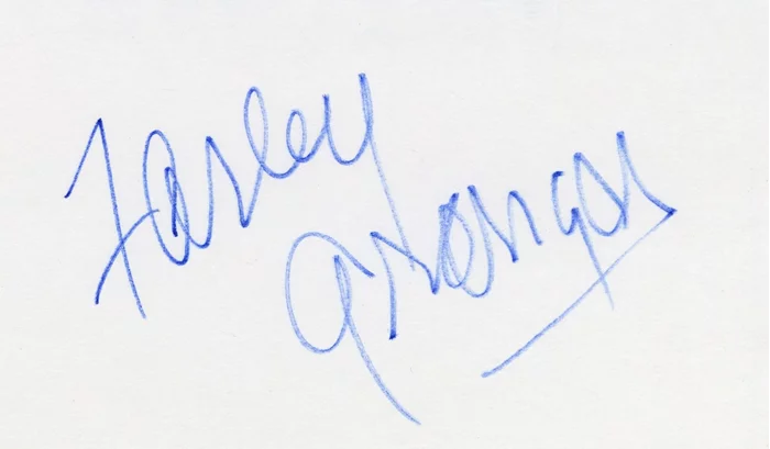 Farley Granger autograph