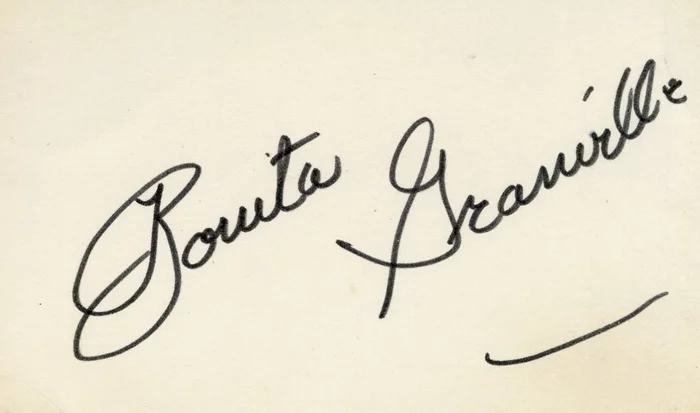 Bonita Granville autograph
