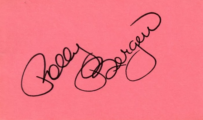Polly Bergen autograph