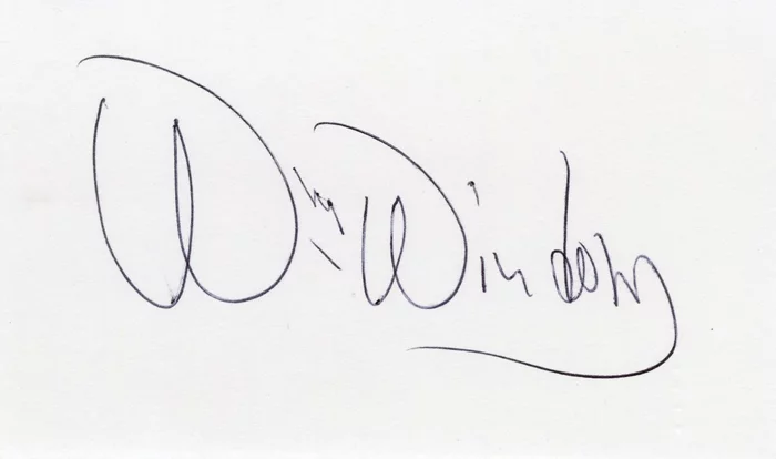 William Windom autograph