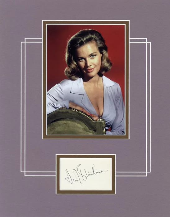 Honor Blackman autograph