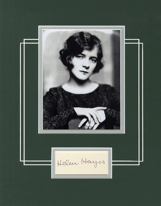 Helen Hayes autograph