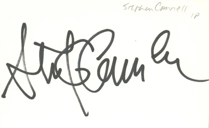 Stephen J. Cannell autograph