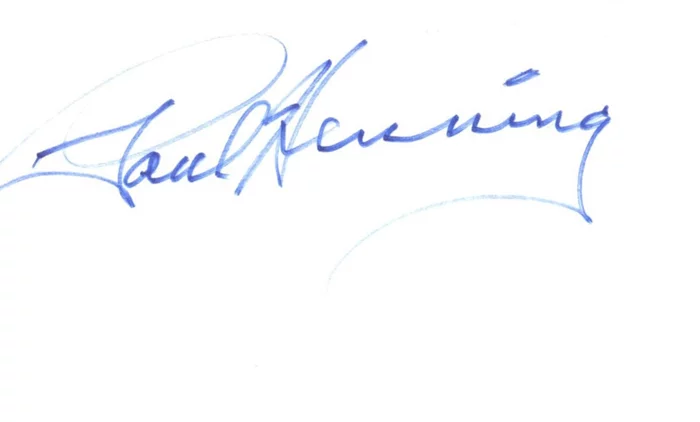 Paul Henning autograph