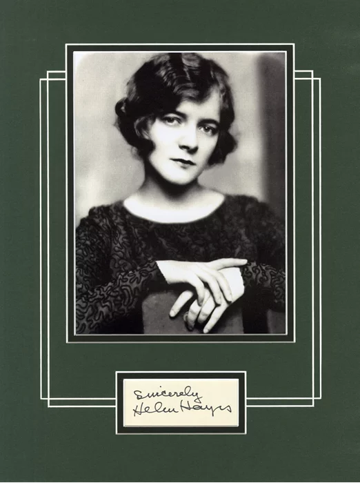Helen Hayes autograph