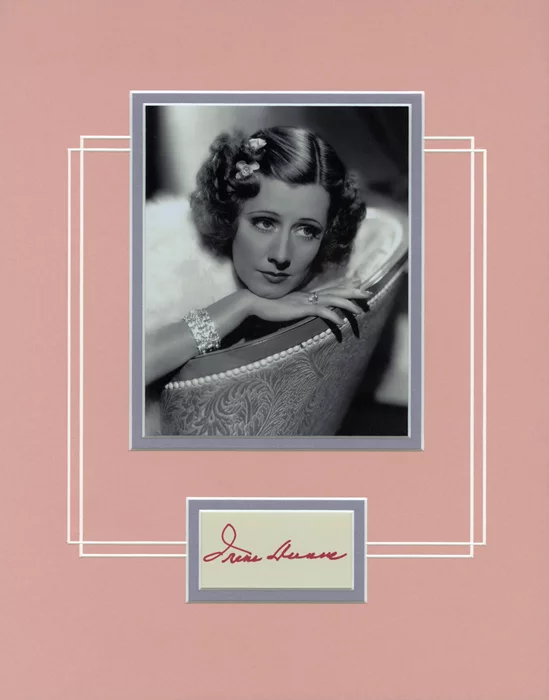 Irene Dunne autograph