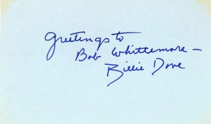 Billie Dove autograph