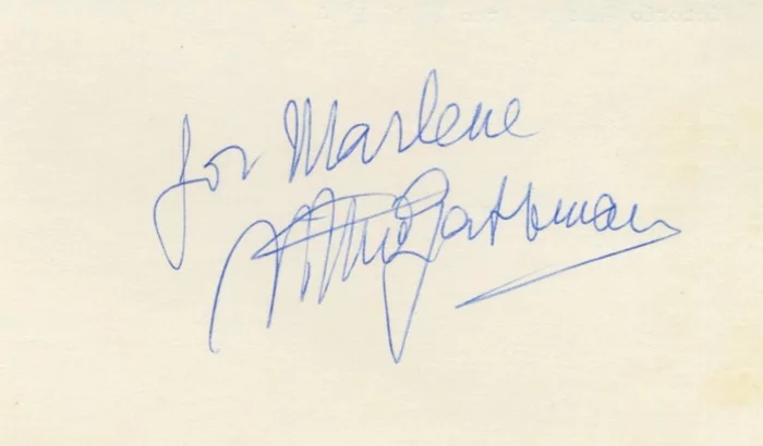 Vittorio Gassman autograph
