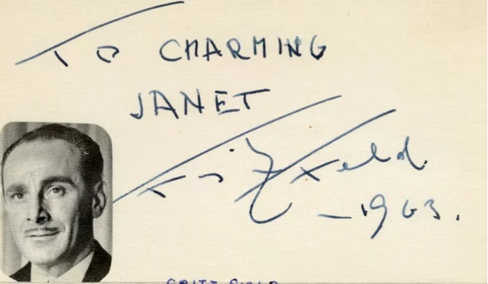 Fritz Feld autograph
