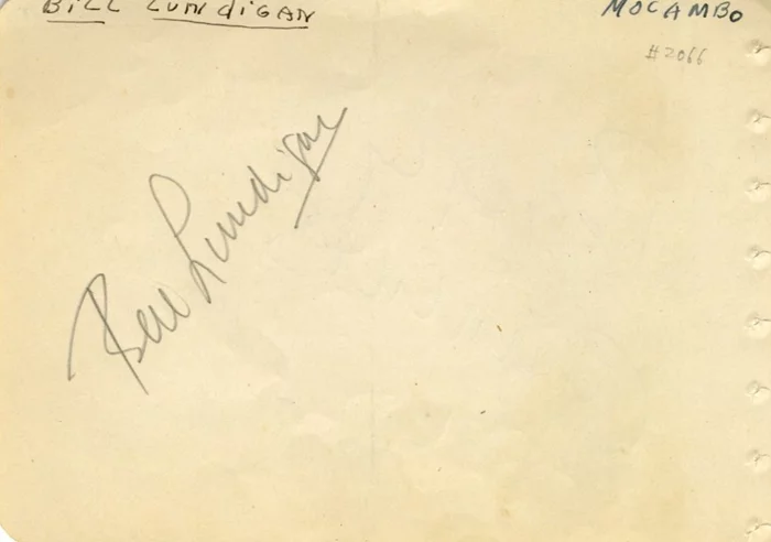 William Lundigan autograph