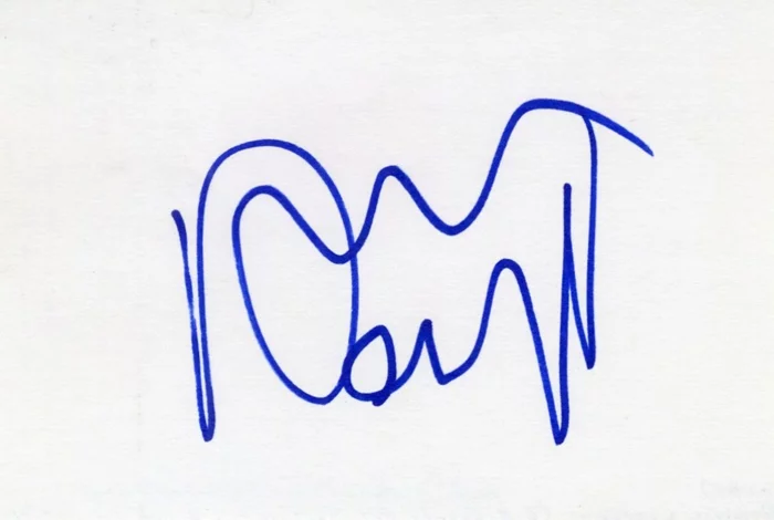Dominic Cooper autograph