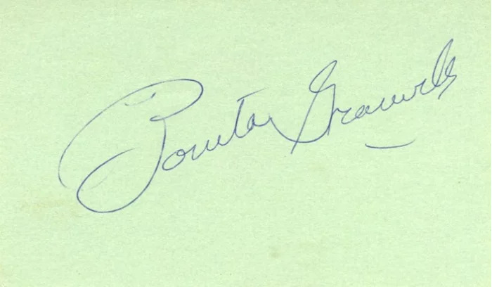 Bonita Granville autograph