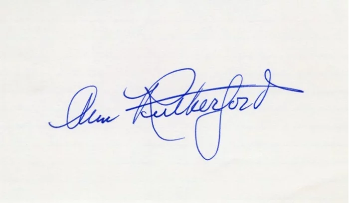 Ann Rutherford autograph