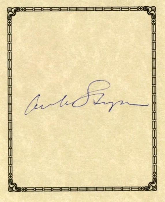 William Styron autograph