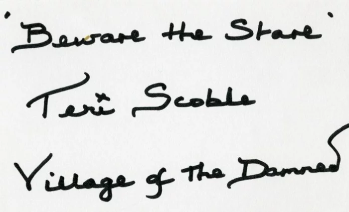 Teri Scoble autograph