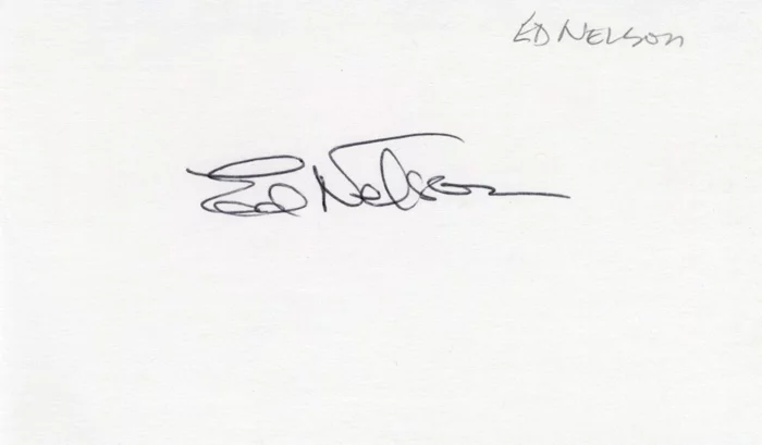 Ed Nelson autograph