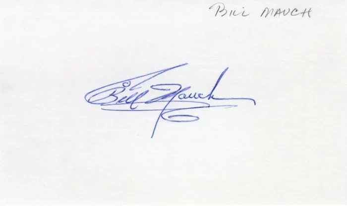 Billy Mauch autograph