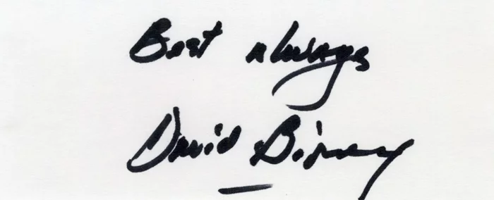 David Birney autograph