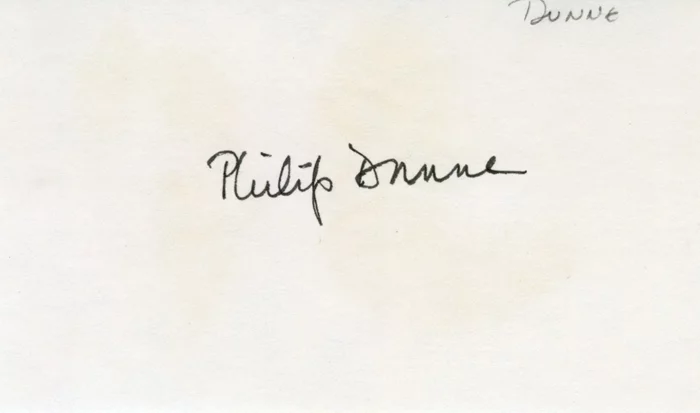Philip Dunne autograph