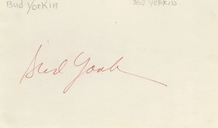 Bud Yorkin autograph