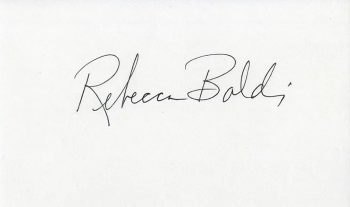 Rebecca Balding autograph