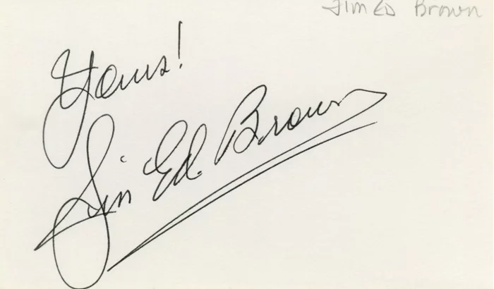 Jim Ed Brown autograph