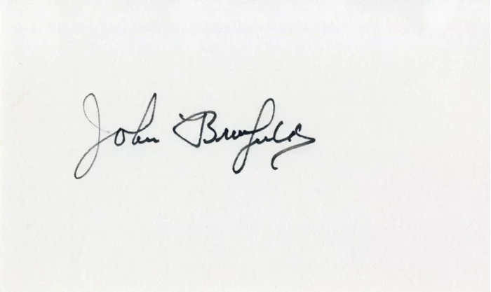 John Bromfield autograph