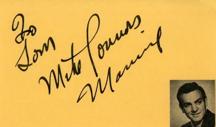 Mike Connors autograph