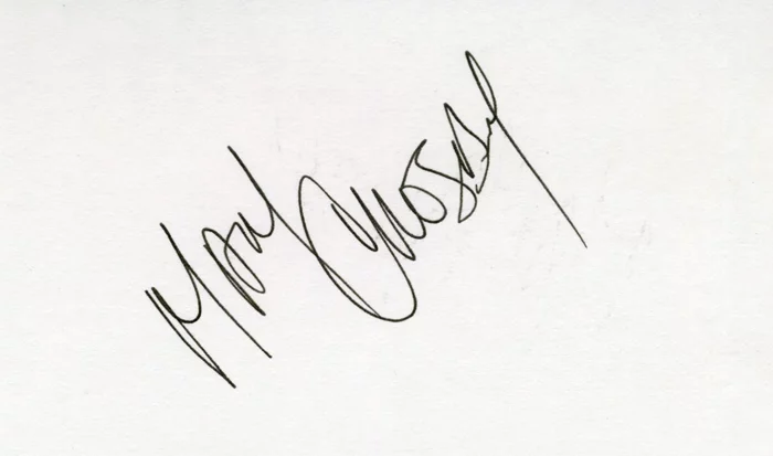 Mary Crosby autograph