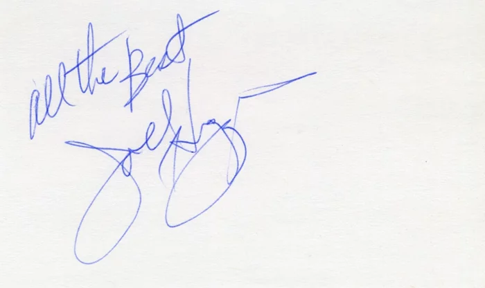 Joel Higgins autograph