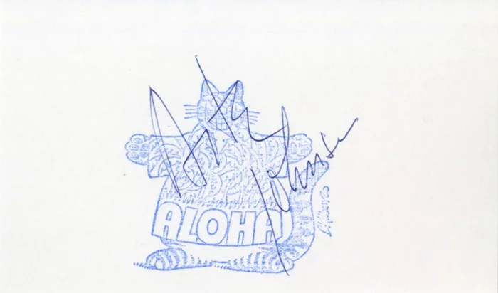 Arte Johnson autograph