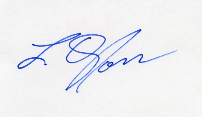 L.Q. Jones autograph