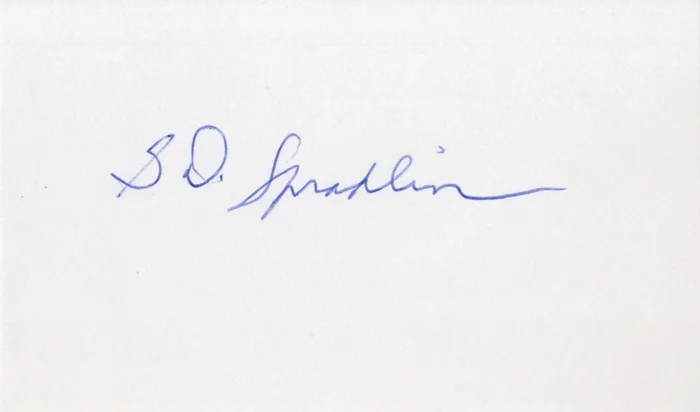 G. D. Spradlin autograph