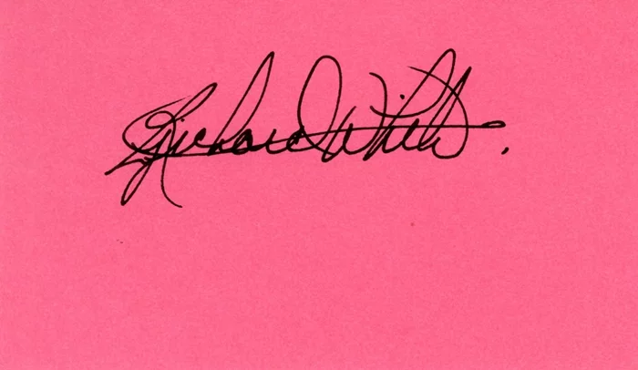 Richard White autograph