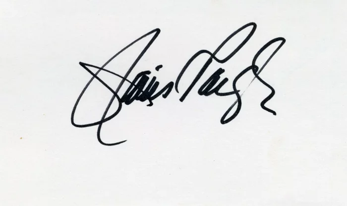 Janis Paige autograph