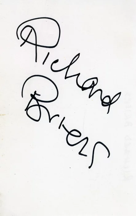 Richard Briers autograph