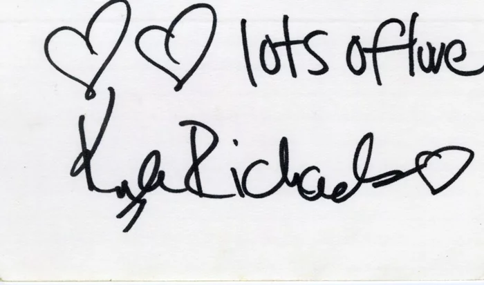 Kyle Richards autograph