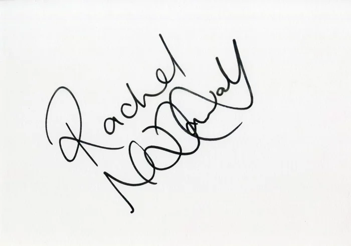 Rachel McDowall autograph