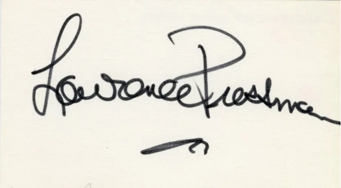 Lawrence Pressman autograph