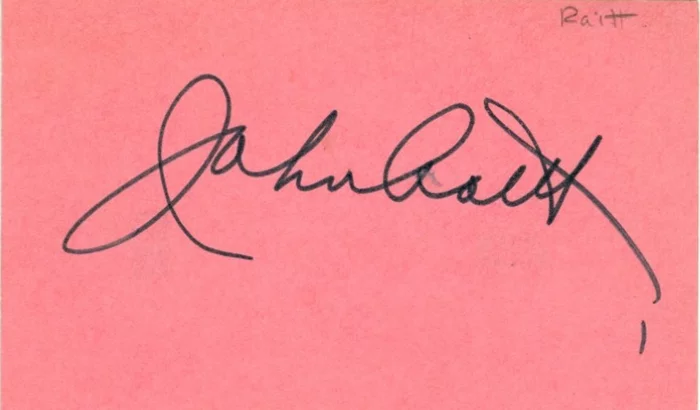 John Raitt autograph