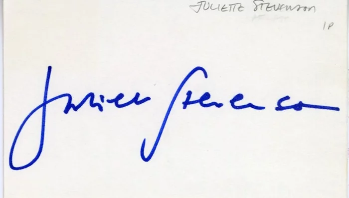 Juliet Stevenson autograph