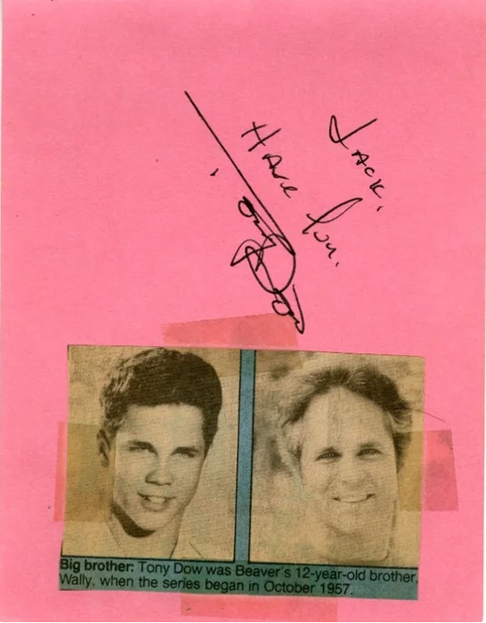 Tony Dow autograph
