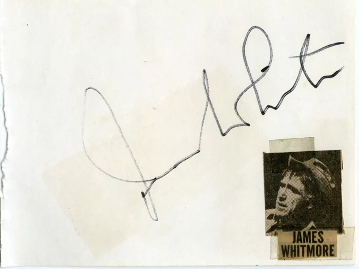 James Whitmore autograph