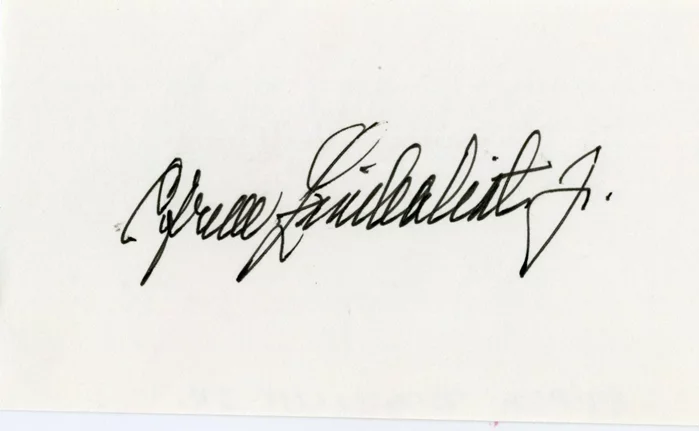 Efrem Zimbalist, Jr. autograph