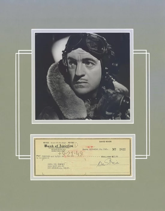 David Niven autograph